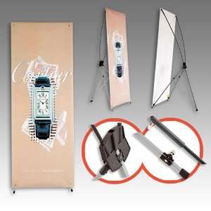  Tripod X Banner Stand 24x63 Trade Show Display BRAND NEW 