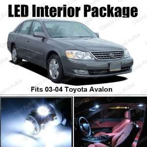 Toyota Avalon White Interior LED Package (6 Pieces)