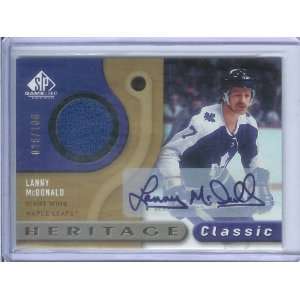   Classic Lanny McDonald Autograph Jersey /100 Sports Collectibles