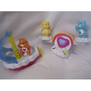Care Bears Toy Collectible Set ; See Saw & Sail Boat (S.S. Friendship 
