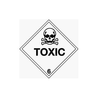  Toxic 6 inch by 6 inch Magnetic Sign