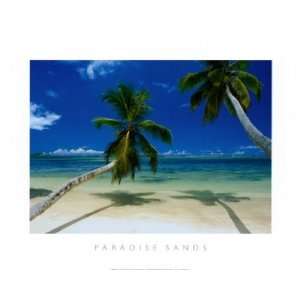 Paradise Sands   Mini Nature Poster (Tropical Beach / Paradise) (Size 