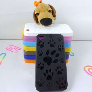 CUTE BEAR FOOTPRINT SOFT SILICONE IPHONE 4 CASE, for IPHONE 4/ 16GB 