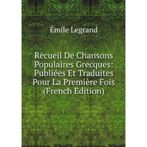   Pour La PremiÃ¨re Fois (French Edition) Ã?mile Legrand Books