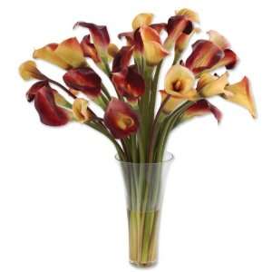   & Amber Calla Bouquet Beautiful Artifical Year Round Indoor Botanics