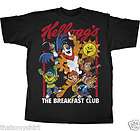 New Authentic Kelloggs Cereals The Breakfast Club Mens T Shirt