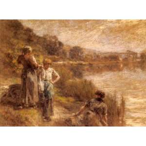   the Banks of the Marne 2, By Lhermitte Leon Augustin