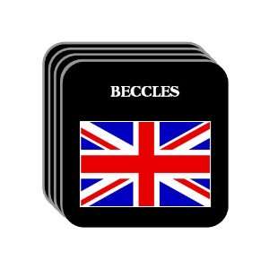  UK, England   BECCLES Set of 4 Mini Mousepad Coasters 