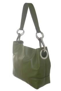 Italy Medium TOSCA Hobo Silver Olive Green Shoulder Bag  