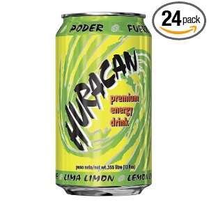  Huracan Energy Drink, Lima Limon, 12 Ounce Cans (Pack of 