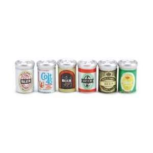   Timeless Miniatures Assorted Beer Cans 6/Pkg 2306 20; 6 Items/Order