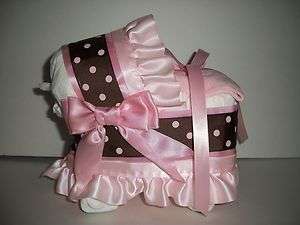   BROWN GIRL DIAPER BASSINET CARRIAGE BABY SHOWER CENTERPIECE  