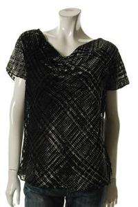   York Collection NEW Firenze Dress Shirt Black Velvet Top 14 NWT  