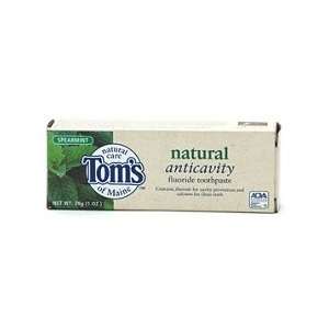  Spearmint Anticavity Toothpaste 1 oz   Toms of Maine 