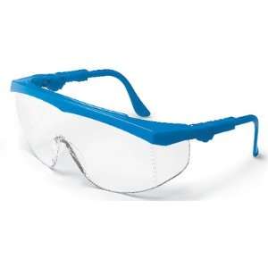  Tomahawk Safety Glasses With Blue Frame And Clear Lens 