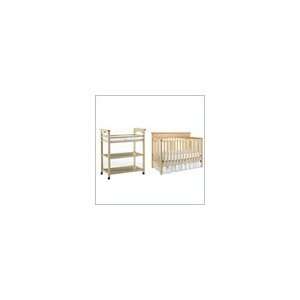    Graco Lauren 4 in 1 Convertible Baby Crib Set in Natural Baby