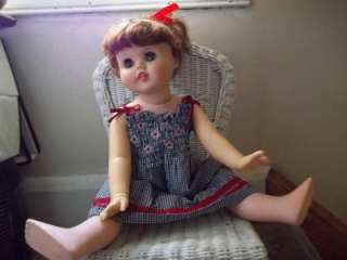 Vintage 1960s Little Girl Toodles Walker Baby Doll American Character 
