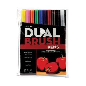  Tombow Dual Brush Pen Set 10/Pkg Primary