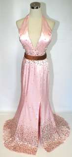 NWT 19760 Tony Bowls Paris $590 PINK /MOCHA Prom Gown 2  
