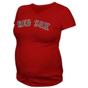 Boston Red Sox Ladies Red Moms Maternity T shirt  Sports 