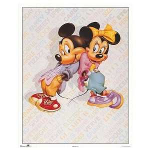  Mickey Mouse and Minnie Mouse Movie Poster, 22 x 28 