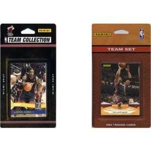  NBA Miami Heat 2 Different Licensed Trading Card Team Set 
