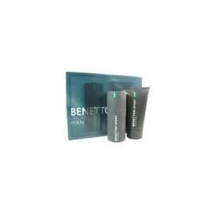 BENETTON SPORT by Benetton for Men EAU DE TOILETTE 3.4 OZ & SHOWER GEL 