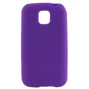  LG Optimus M (MetroPCS) Gel Skin Case   Purple Cell 