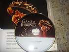 Game of Thrones 2012 Emmy DVD 2episodes SEASON 2 RARE HBO