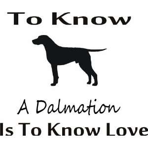  To know dalmation   Removeavle Vinyl Wall Decal   Selected 