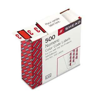  Smead Products   Smead   Single Digit End Tab Labels 