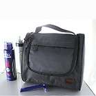 NEW GREY MENS HANGING TOILETRY BAG WITH ZIPPER