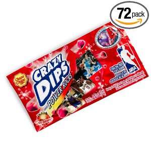 Crazy Dips with Power Rocks Strawberry Candy, 0.42 Ounce Packages 