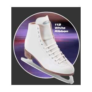  Riedell White Ribbon F112 Figure Skate Size 8 Sports 