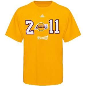  NBA adidas Los Angeles Lakers 2011 NBA Playoffs Year T 