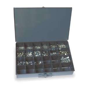 TITAN FASTENERS 4FAC6 Hex Locknut Assortment,930Pcs,16Sz,Zinc