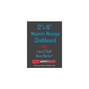   NeoPlex 12x16 Magnetic Backed Chalkboard + FREE Chalk Marker Baby