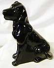 Mosser Black Solid Glass Labrador Retriever Dog Figurin