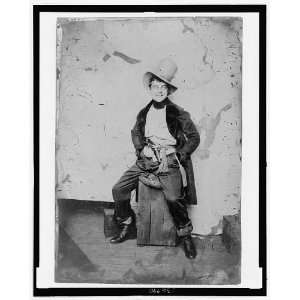   ,dressed in frock coat,top hat,sash & pistol,seated,1860 1900,Tintype