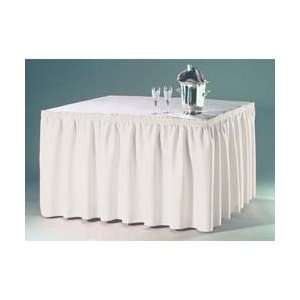   Table Skirting   DuraLast Oxford Fabric, Shirred Pleat