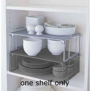  Metal Mesh Cabinet Shelf   Large (Silver) (5.3H x 16.5W 