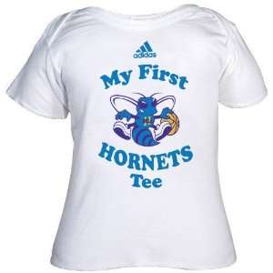   Orleans Hornets Infant White My First Tee T shirt