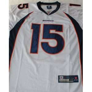  Tim Tebow Denver Broncos White Sewn Jersey   Size 50 