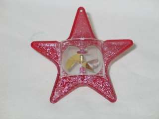   Twinklers Red Star Spinner Ornament Tinkle Toy Co. 1950s T11  