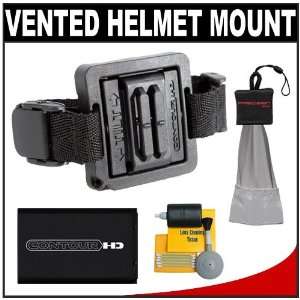 Contour Vented Helmet Mount with Battery + Cleaning Kit for Contour HD 