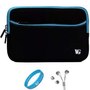 Black with Blue Trim Carrying Sleeve for Samsung GALAXY Tab 7.0 Plus 