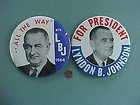 1964 Lyndon B.Johnson for President HUGE 6 wide 2 phot