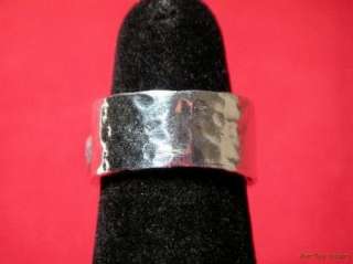 Barse Hammered Sterling 3 Stone Onyx & Agate Ring  
