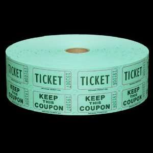  50/50 Double Raflle Tickets   Green   2000 Tickets Toys & Games
