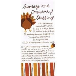   and Cranberry Stuffing Recipe Kitchen Dish Towel
